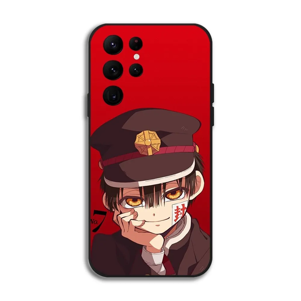 H-Hanako-kun Cool Anime Phone Case for Samsung Galaxy S24 Ultra S22 S23 S21 S20 5G Protective Silicone TPU Funda