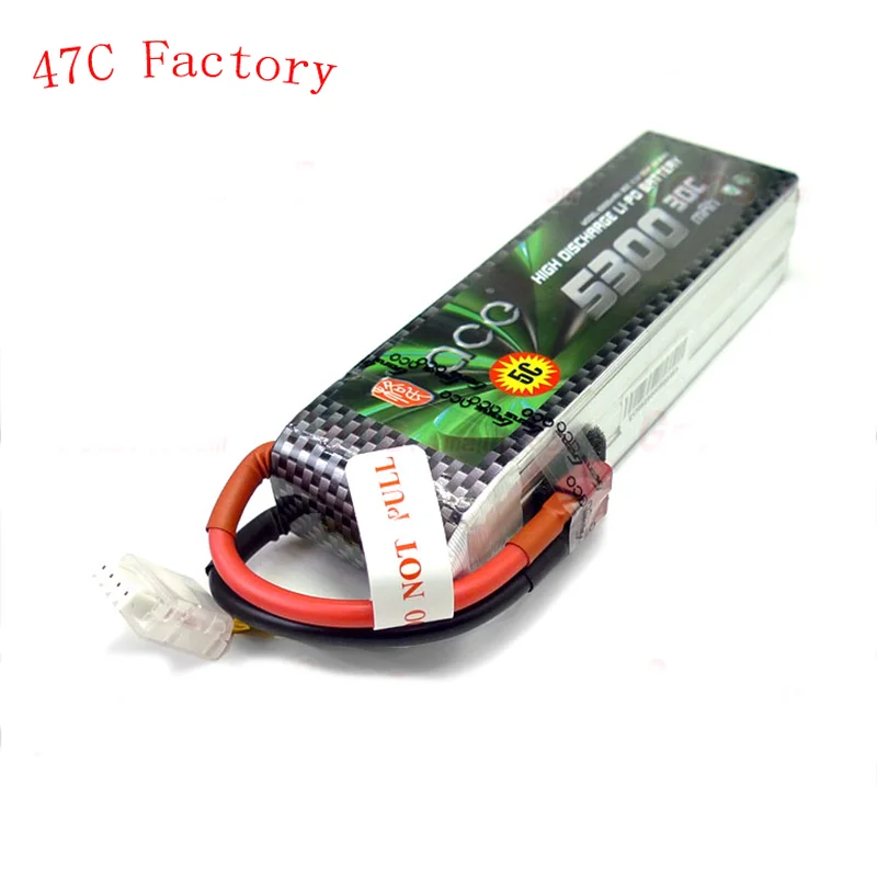 

Gens Ace Lipo Battery 3S 5300mAh Lipo 11.1V 30C Battery Pack XT60 T Plug For RC Airplane Accessories