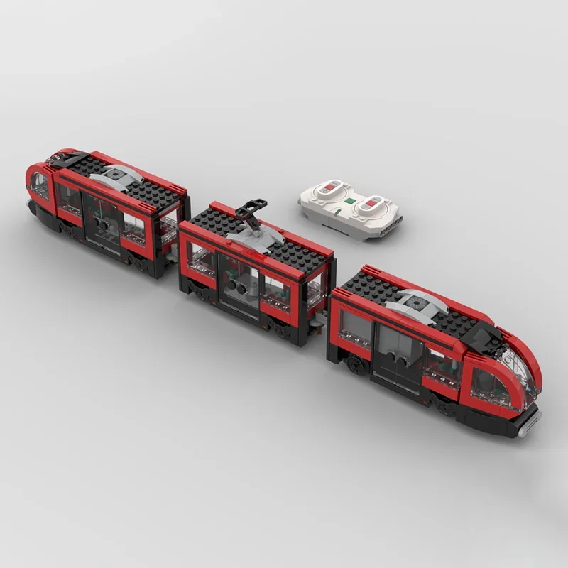 Строительные блоки Moc Tram в центре города моторизованные с приводом технология