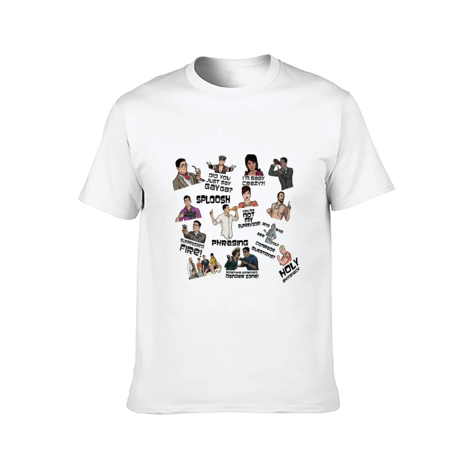 Фото Футболка Archer Collage Best Archer Moments Archer Drinking Lana Kane Ray Cheryl Malory Cyril Krieger Pam №2