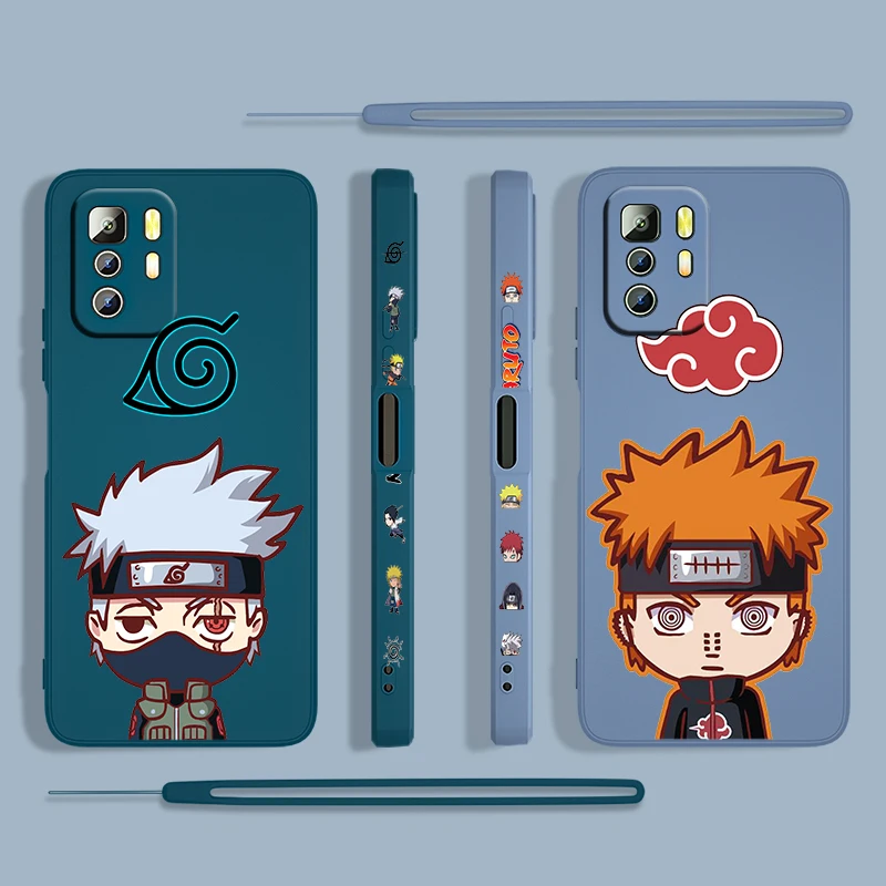 

Jiraiya Naruto Kakashi For Xiaomi Redmi Note 11 11S 11T 10 10S 9 9S 9T 8 8T 7 5 Pro 4G 5G Liquid Left Rope Phone Case Cover Capa