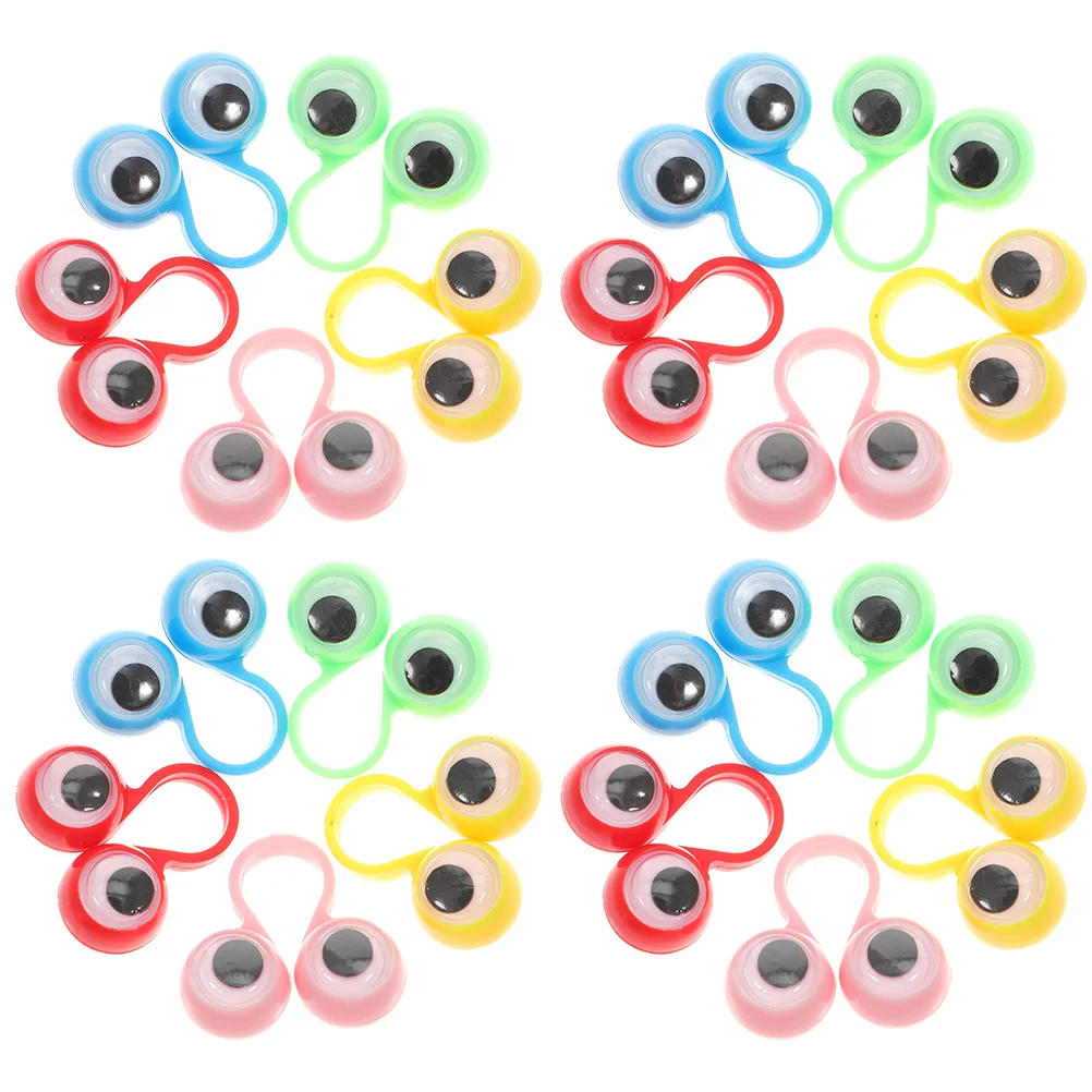 

30pcs Interesting Eyeball Finger Toys Lovely Kids Playthings Children Finger Playthings (Random Color)