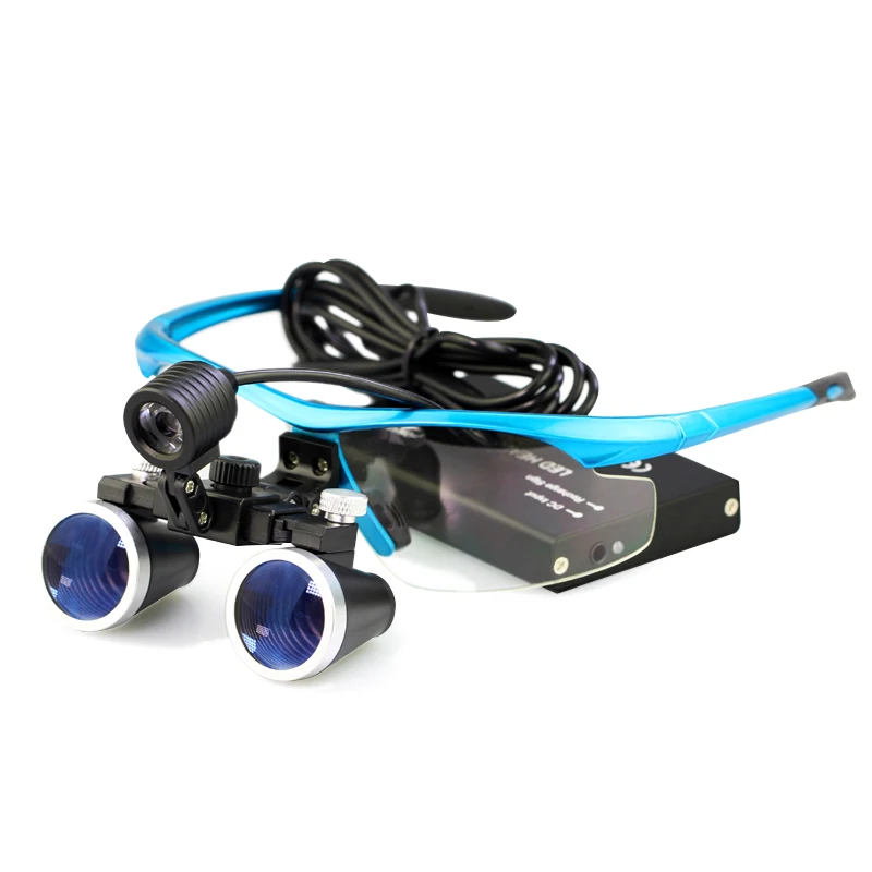 

2.5X / 3.5X Loupes with LED Light Binocular Dentist Operation Magnifying Glass Eyeglasses Magnifier for Surgical