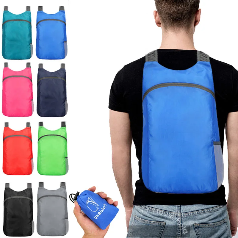 

20L Foldable Backpack Men's and Women's Ultralight Sports Bag Outdoor Mountaineering Portable Backpack Storage Bag Shopping Bag