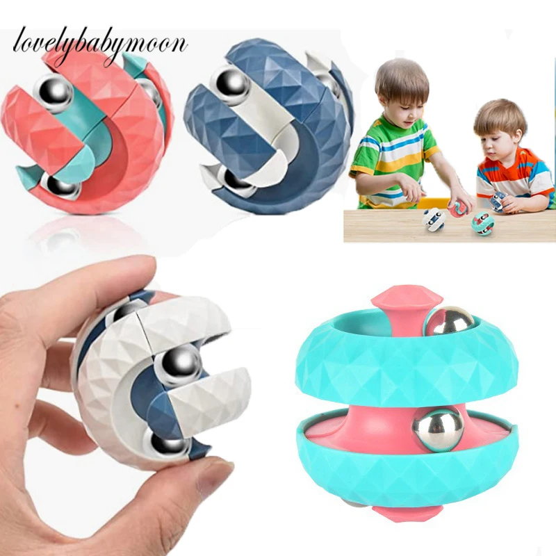 

Diamond Pattern Ball Track Gyro Cube Decompression Toy Decompression Fingertip Marble Gyro Cube Fidget Toys Fidget Spinner