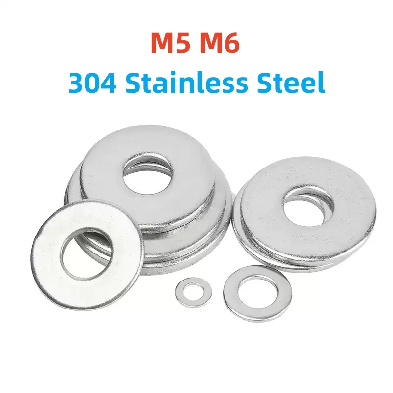 

Плоская шайба из нержавеющей стали 304, металлическая прокладка M5 M6, стандартное увеличение, утолщенная мезонная шайба, толщина 0,5/0,8/1/1,5/2/3 мм