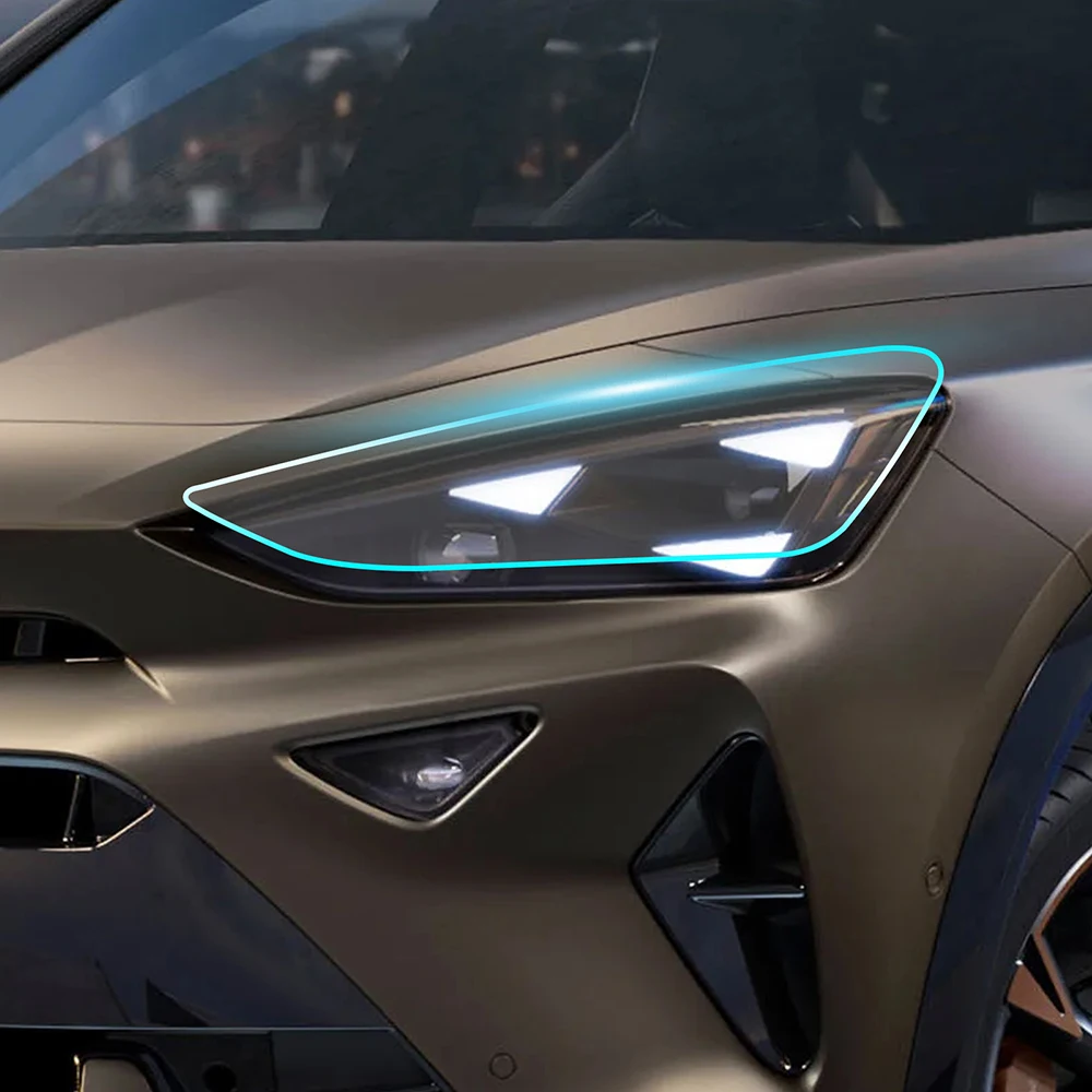 Фото Для Seat Leon FR 2020 2021 2022 2023, фары заднего вида, стойки B, защитная пленка для краски, защита от царапин, прозрачный ТПУ №3