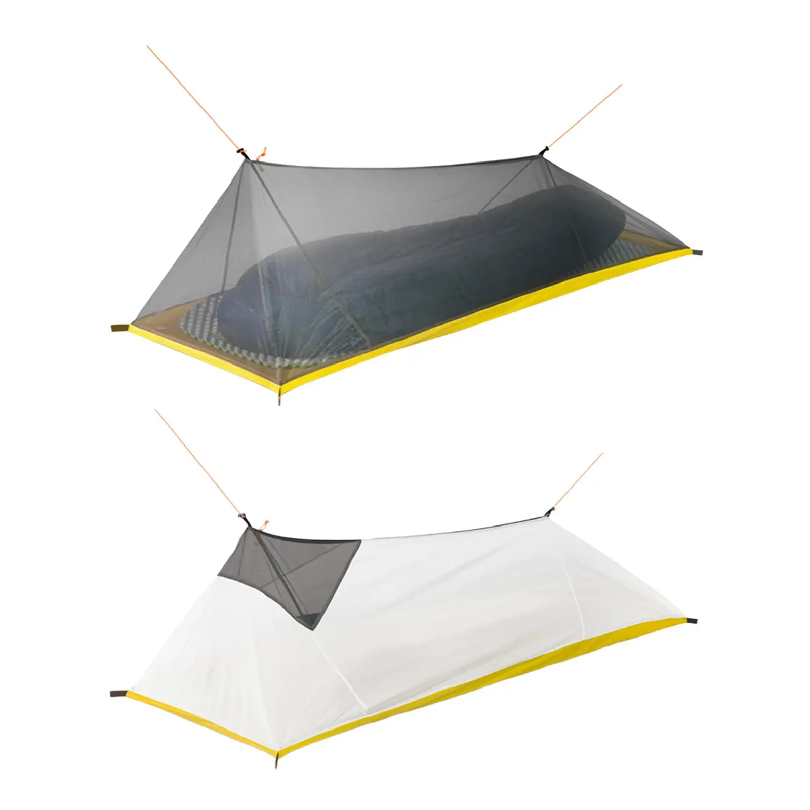 

Camping Tent Mesh Tent with Storage Bag Rainproof Sun Protection Ultralight Single Tent for Beach Yard Climbing Traveling Sports