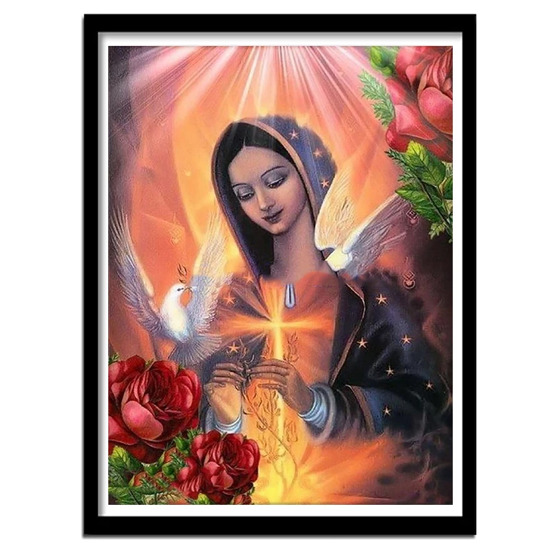 

5d Diamond Painting Home Decor Paintings Virgin Mary Cross Stitch Kit New Pictures Art Embroidery Room House Decoration Gifts