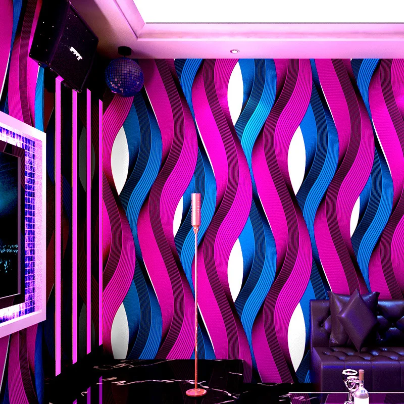 

Ktv wallpaper karaoke bars flash wall covering 3d stereoscopic reflective special bar personalized creative corridor background