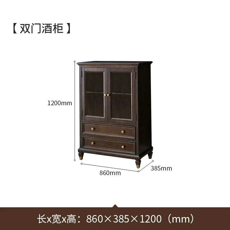 Кухонный сервант шкаф для гостиной стеклянный шкафчик кладовой витрина хранения