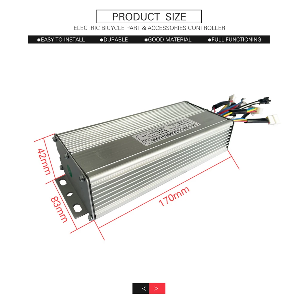 

36/48V KT-35A Ebike Sinewave Controller With Lightline For 1500W Brushless Motor Power-assisted Modification With Light Line