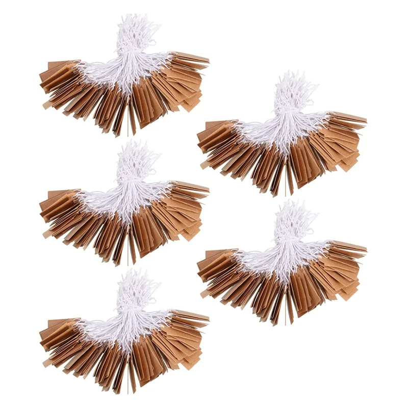 

500Pcs Marking Tag Price Tags Writable Blank Price Labels Display Tags With Elastic Hanging String, 1.02 X 0.59 Inch