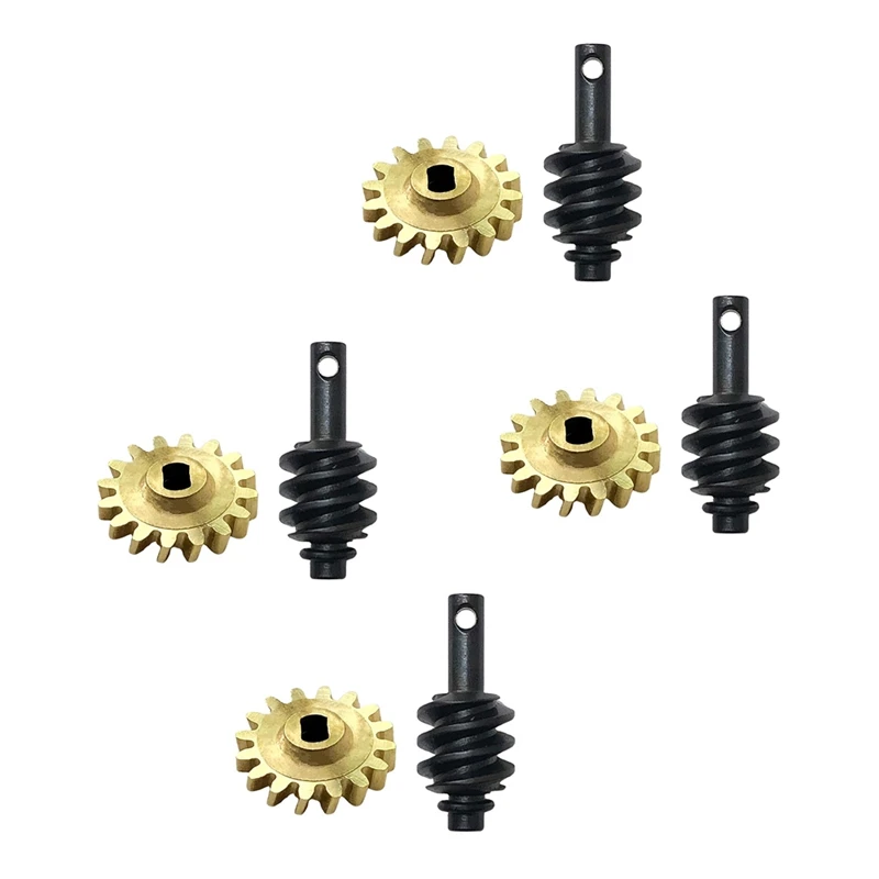 

Комплект из 4 стальных шестерней для передней и задней оси, дифференциальные шестерни Overdrive Для Axial SCX24 90081 1/24, детали для обновленного радиоу...