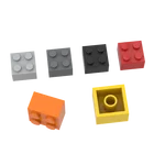 10 шт., детали MOC 3003, Кирпич 2x2, Совместимые Кирпичи, сборные строительные блоки сделай сам, детская головоломка, игрушка-мозг, подарок