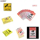 Предупреждение Стикеры 24 часа в сутки видео Камера Системы Предупреждение знак наклейка на стену монитор наблюдения наклейка публичная зона безопасности настенный светильник Стикеры