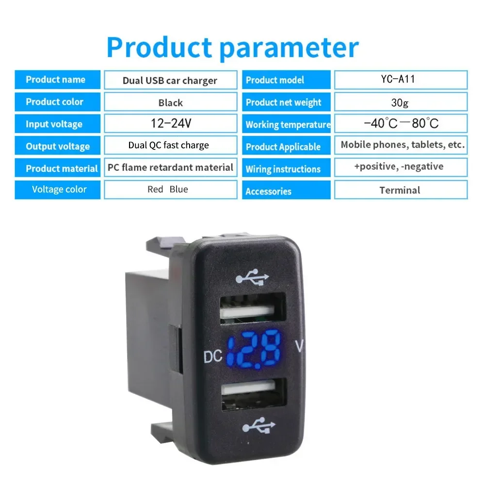 Быстрое зарядное устройство автомобильное с двумя портами 12-24 В 4 2 А розетка