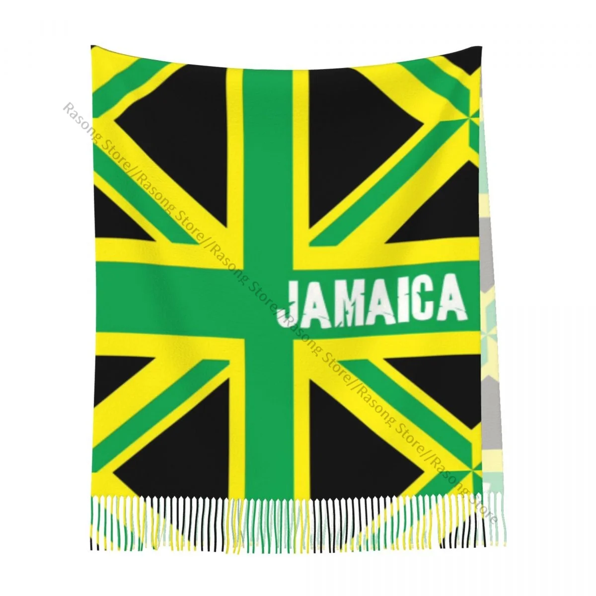 Шарф с кисточками большой зимний женский кашемировый шарф 196*68 см из пашмины