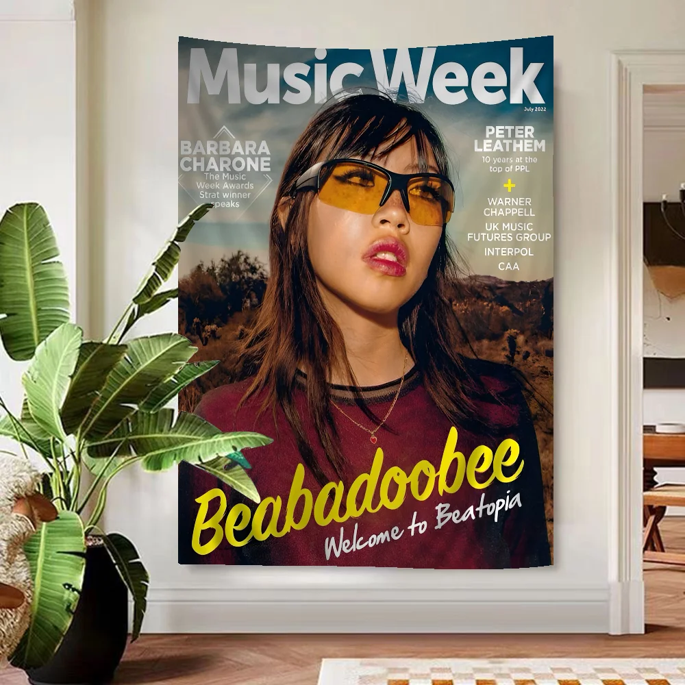 Певица Беабадобу Хиппи Настенные Гобелены Искусство Научная Художественная