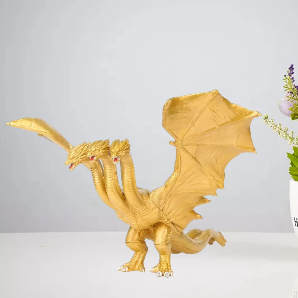 18 см King Ghidorah три головы Kidorah Золотой дракон модель животных экшн-фигурка
