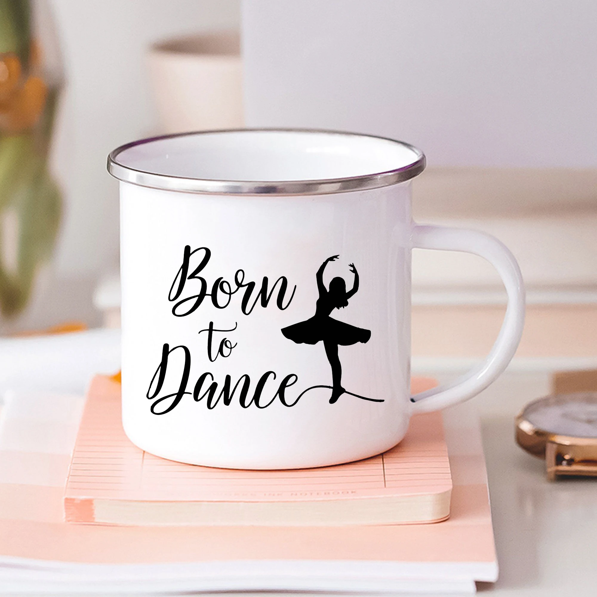 Детская кружка для балерины Born To Dance дорожная детей из нержавеющей стали кавайные
