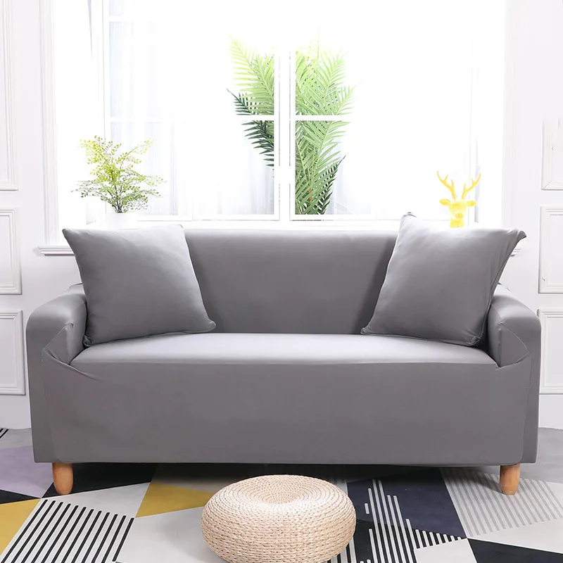 

2022 Knitted Elastic All-Inclusive Sofa Cover Solid Color Sofa Cover Hot Sale