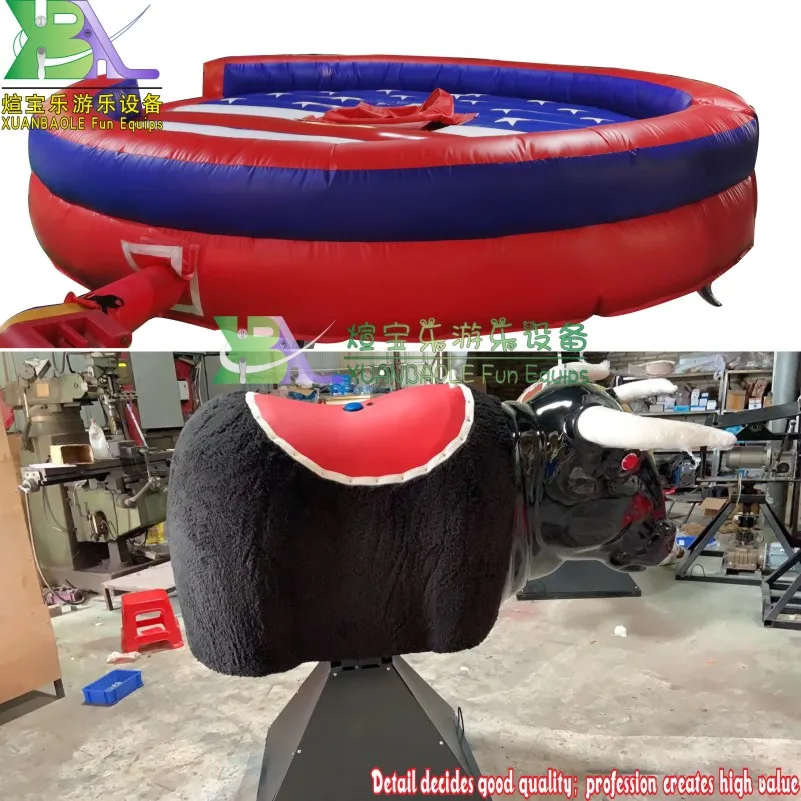 Надувные спортивные матрасы Rodeo Bull/buking Bronco для игровых площадок с флагом США |