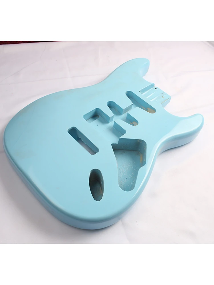 

Classic ST electric guitar, African mahogany, nitrolacquer, international standard size, popular sonic blue, free delivery home.