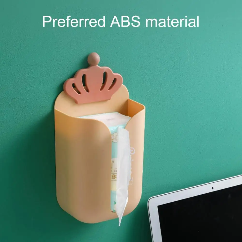 

Wide Application Punch Free Wall Decor Wall Mounted Toilet Tissue Storage Box Paper Toilet Holder for Living Room