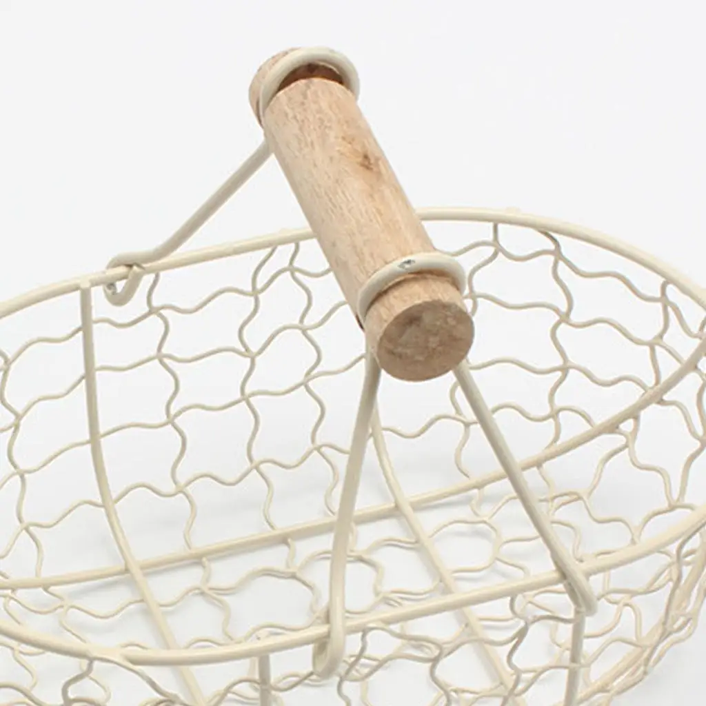 Железная корзина для хранения хлеба и фруктов с деревянным кухонным настольным