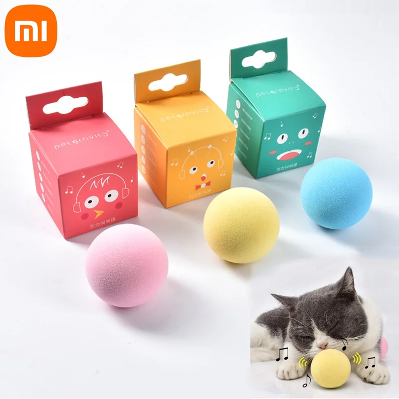 

Умные игрушки для кошек Xiaomi, интерактивный мяч, тренировочная игрушка для кошек, мяч для домашних животных, товары для питомцев, игрушка для ...