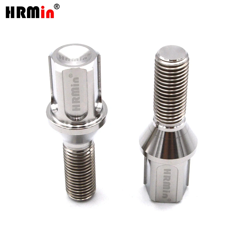 Титановый колесный болт HRmin Gr5 M12x1 5x28mm38mm Противоугонное длинное конусное сиденье