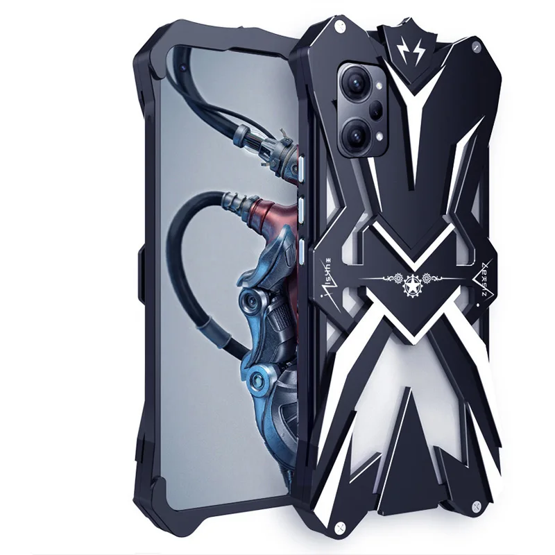 

Original Zimon Luxury Thor Heavy Duty Armor Metal Aluminum Mobile Phone Case Covers For Oppo K7x K9x K10x K10 Pro Cover Cases