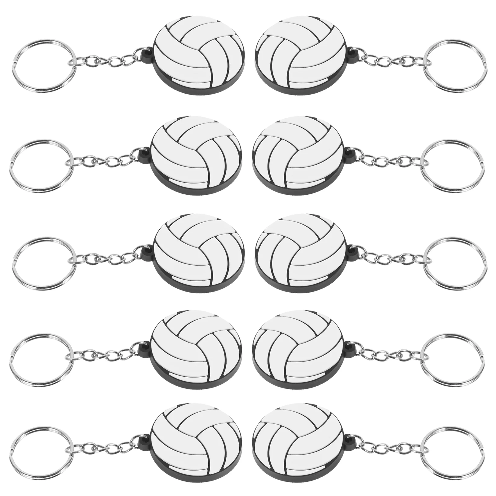

10 Pcs Keychains Players Hanging Decors Sports Party Favors Bag Boys Pendants Child