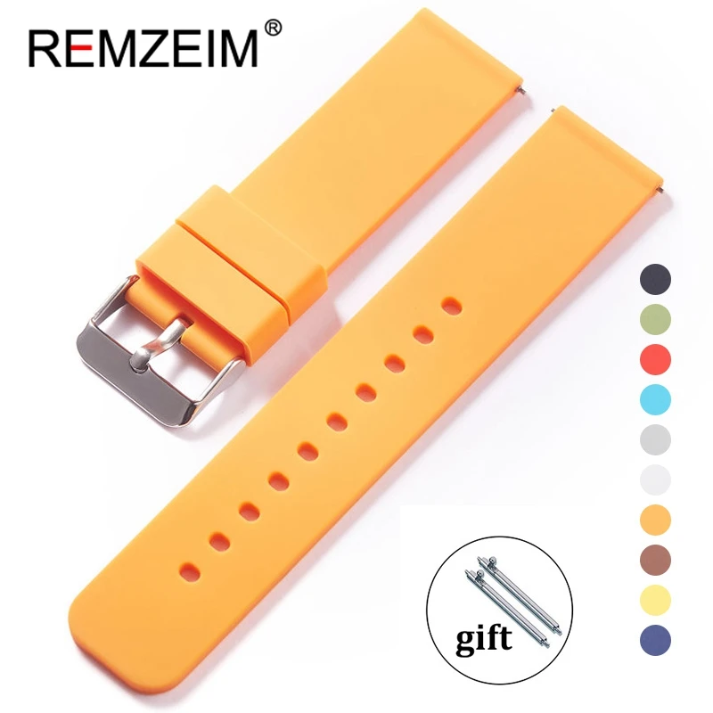 

Silicone Watch Band Quick Release Rubber Watch Strap 12mm 14mm 16mm 18mm 20mm 22mm 24mm Watch Strap Watch Replacement Watchband