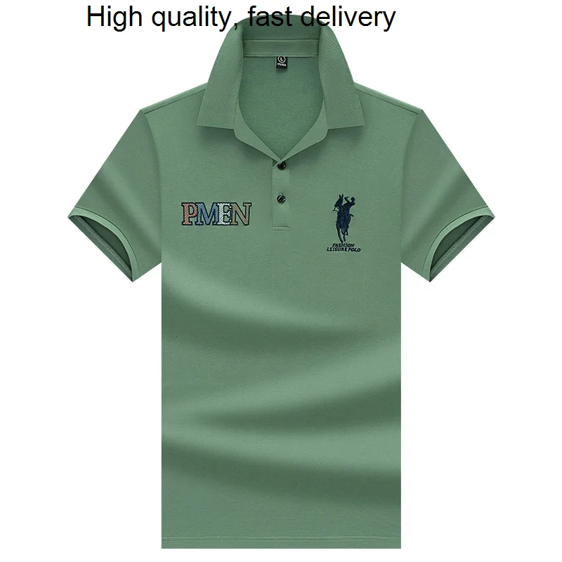 

Цветная Повседневная Однотонная футболка в простом стиле, деловая Мужская новинка, поло с короткими рукавами, дышащая и удобная, 807