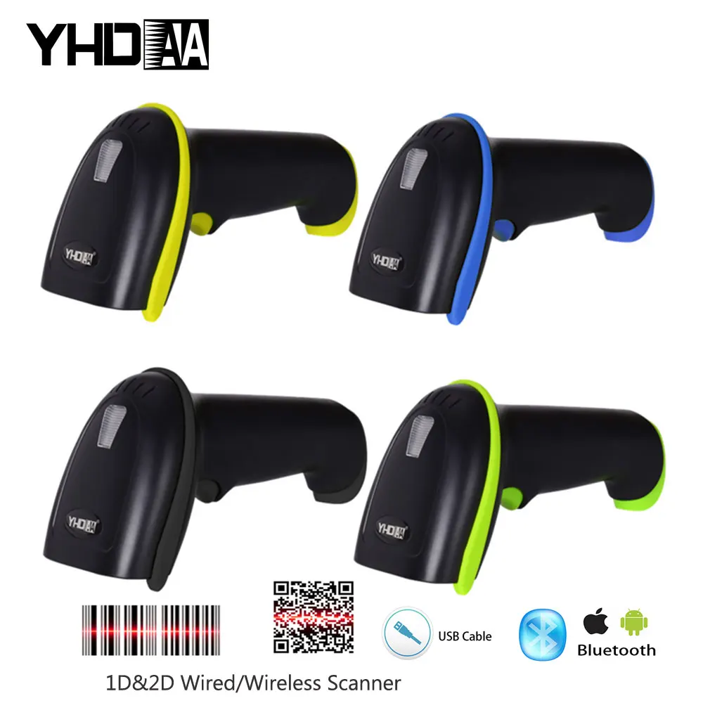 Сканер штрих-кода проводной/беспроводной 1D/2D USB | Компьютеры и офис
