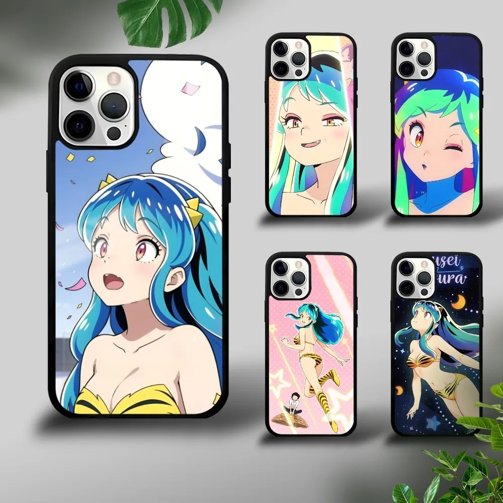Urusei YatsuraL-L Lum Anime Phone Case For iPhone 16 15 14 13 12 11 Pro Xs Max Mini Plus Celulares Hard Funda
