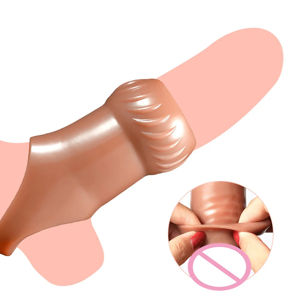 

Силиконовая насадка на пенис для задержки эякуляции кольцо на пенис удлинитель пениса насадка для увеличения спермы многоразовые презервативы Секс-игрушки для мужчин