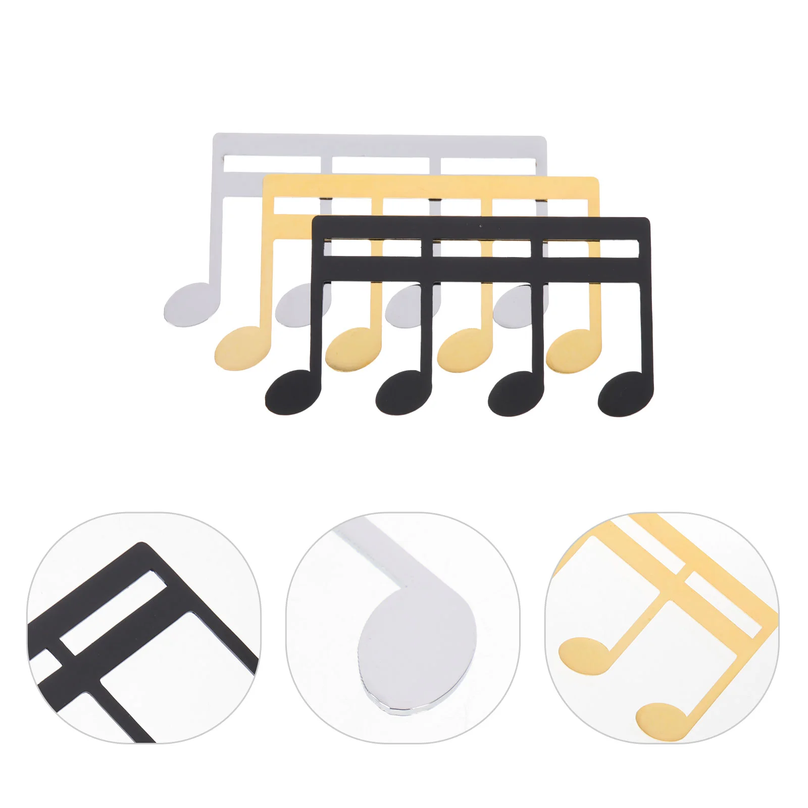 

3pcs Musical Book Clips Musical Score Clips Sheet Clips Page Holders