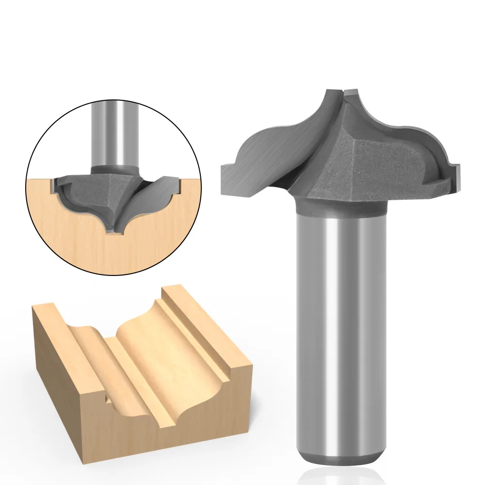 

1PC 12mm 1/2 Shank Architectural Cemented Carbide Molding Router Bit Trimming Wood Milling Cutter for Woodwork Cutter Power Tool