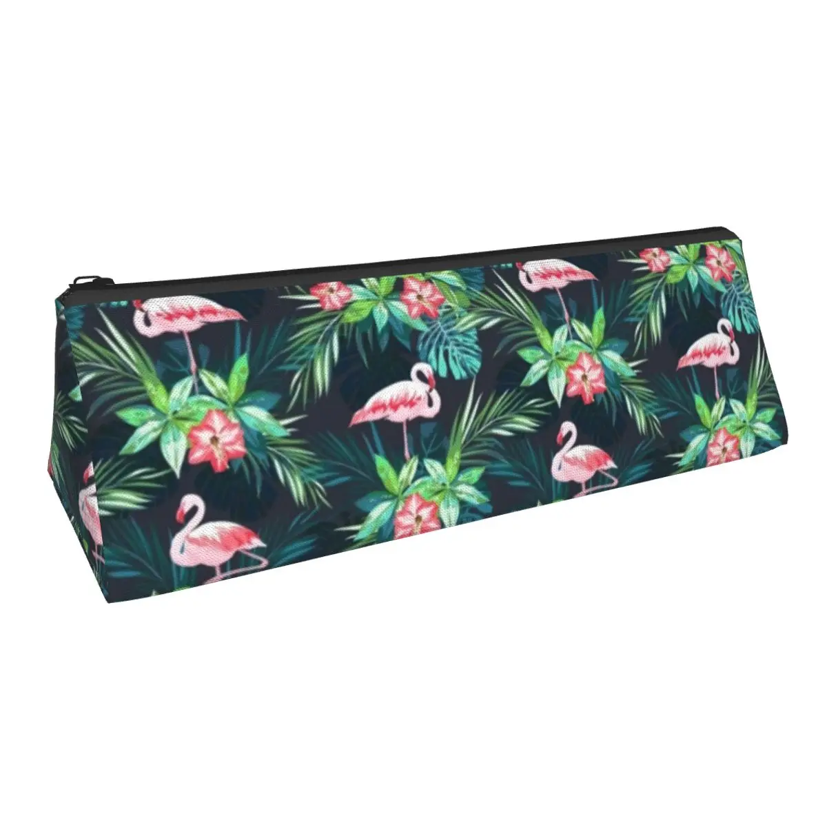 

Тропические Пальмовые Листья, дизайнерский чехол, яркие фламинго для подростков, канцелярские принадлежности, пенал, кавайная сумка для ру...