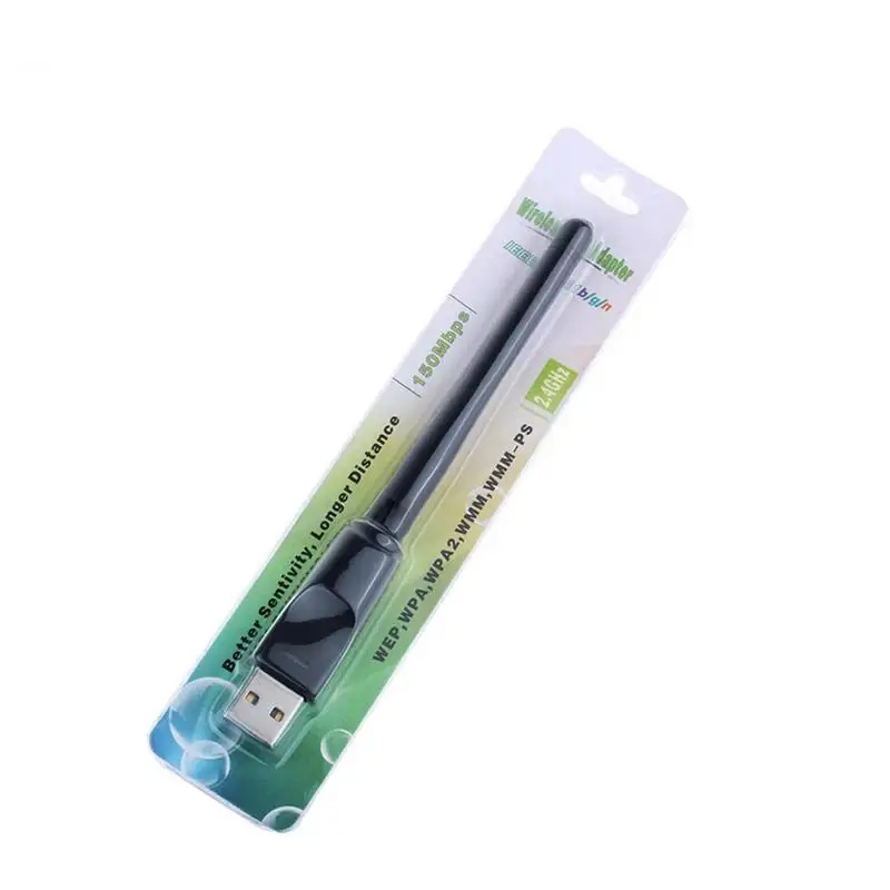 

USB Wifi Adapter 150Mbps 2.4 GHz 2DB Large Antenna MT7601 Chip External Wireless Network Card Wifi Signal Receiver Transmitter