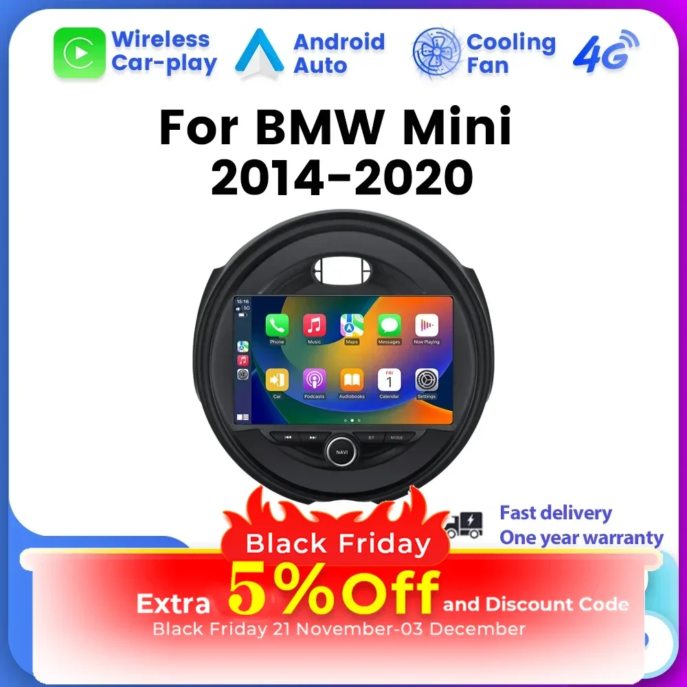 Беспроводная Автомобильная Мультимедийная система Carplay Smart System Android 13 радио