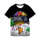 Футболка с коротким рукавом для мальчиков, смешная мультяшная одежда в стиле Харадзюку, топ с принтом, Impostor Graphic, хип-хоп, унисекс