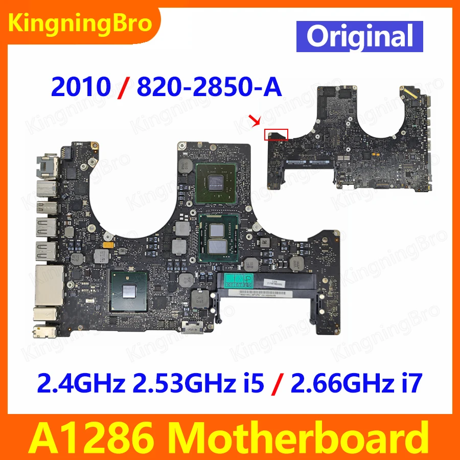 Материнская плата A1286 2010 820-2850-A для Macbook Pro 15 &quotA1286 логическая ЦП i5 2 4 ГГц 53 i7 66 |