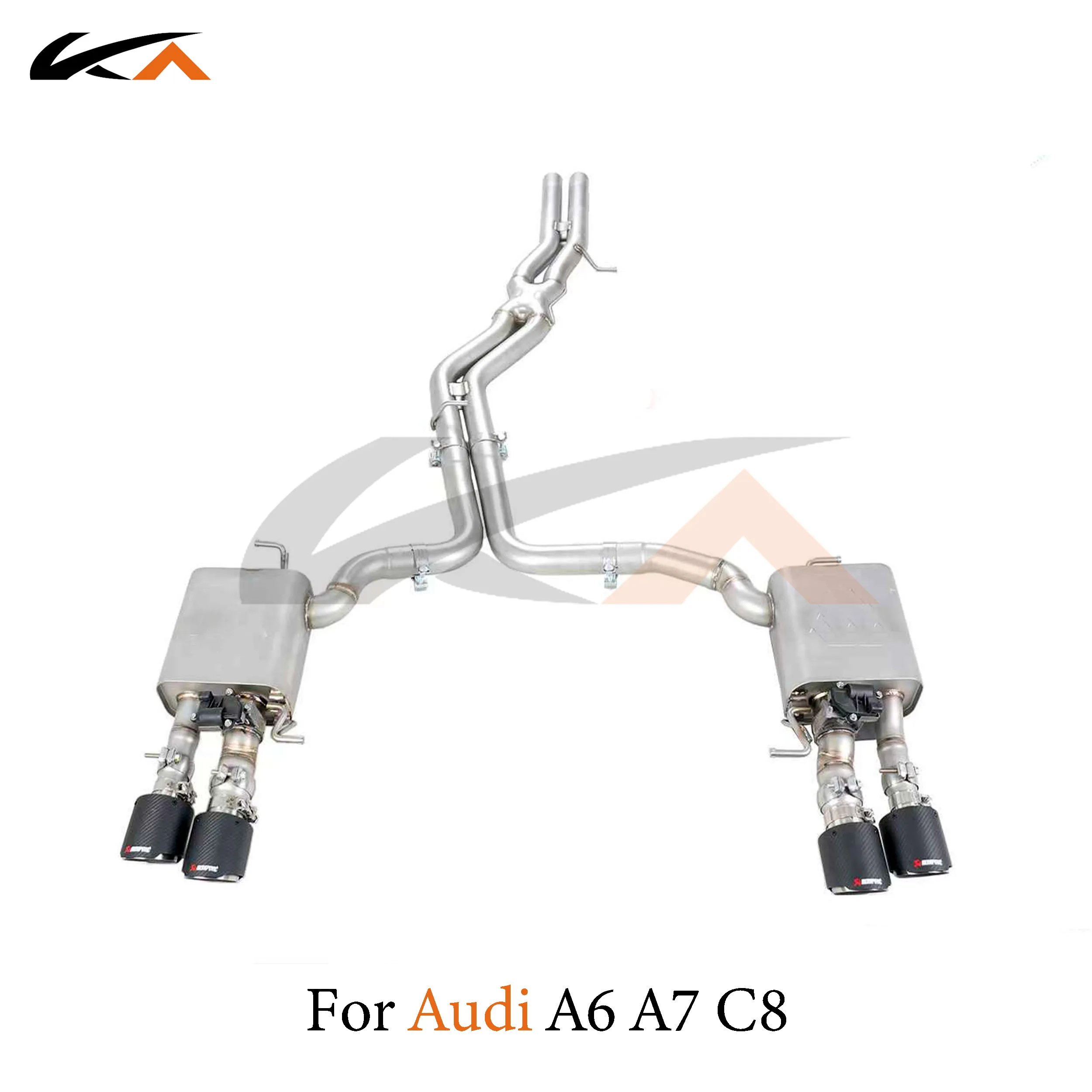 Система выхлопных газов KA Стальная Задняя часть для Audi A6 A7 C8 3 0 T