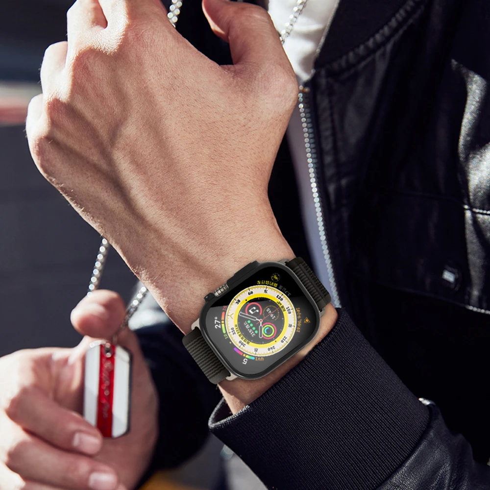 360 Full Soft Clear Protective Case for Apple Watch Ultra 49mm TPU Screen Protector Bumper for iWatch Series 7/8 41mm 45mm Cover