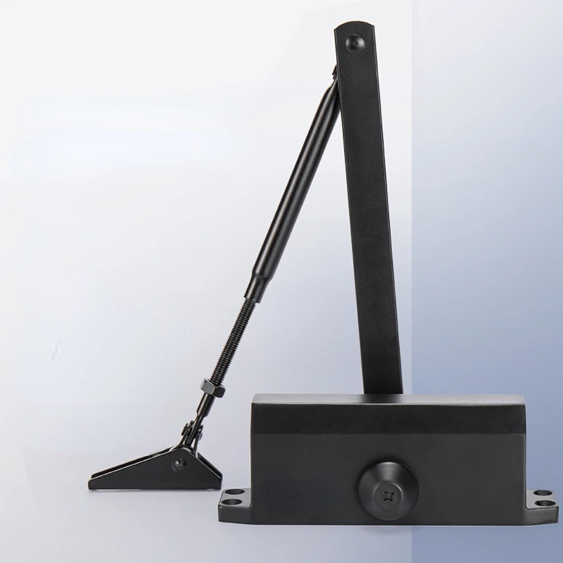 

Door Closer Hydraulic Buffer Closed Door Household Load-Bearing 50-100kg Large Size Door Closer Matte Black