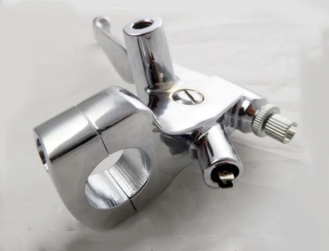 Хром 1 &quot25 мм с левой стороны руля Ручное управление сцепные Черепа Рычаг для Honda